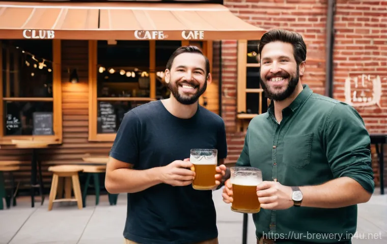 수제맥주와 개인화 마케팅 - **Prompt:** A young adult, comfortably dressed in casual yet chic clothing, is sitting in a cozy, su...