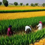 수제맥주와 농업 연계 - **Prompt 1: The Abundant Harvest of Pakistan**
A wide-angle, highly detailed, and vibrant photog...