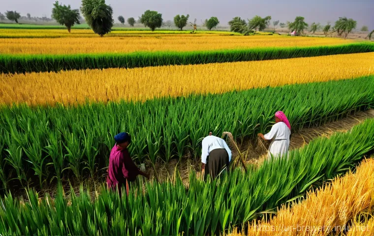 수제맥주와 농업 연계 - **Prompt 1: The Abundant Harvest of Pakistan**
A wide-angle, highly detailed, and vibrant photog...